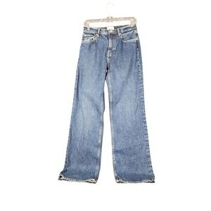 Everlane Way-High Sailor Jean High Rise‎ Wide Leg Denim Blue Medium Wash Size 27